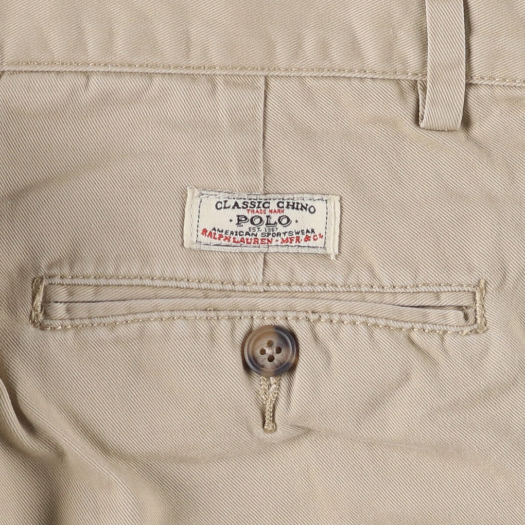 Ralph Lauren POLO by Ralph Lauren Chino Pants Men's W33 equivalent cotton Beige type Vintage Second Hand
