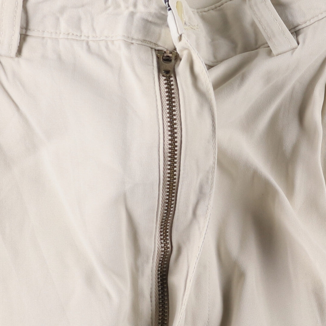 Ralph Lauren POLO RALPH LAUREN HAMMOND PANT, two-pleat chino pants, men's size W34 cotton pale white type Vintage Second Hand