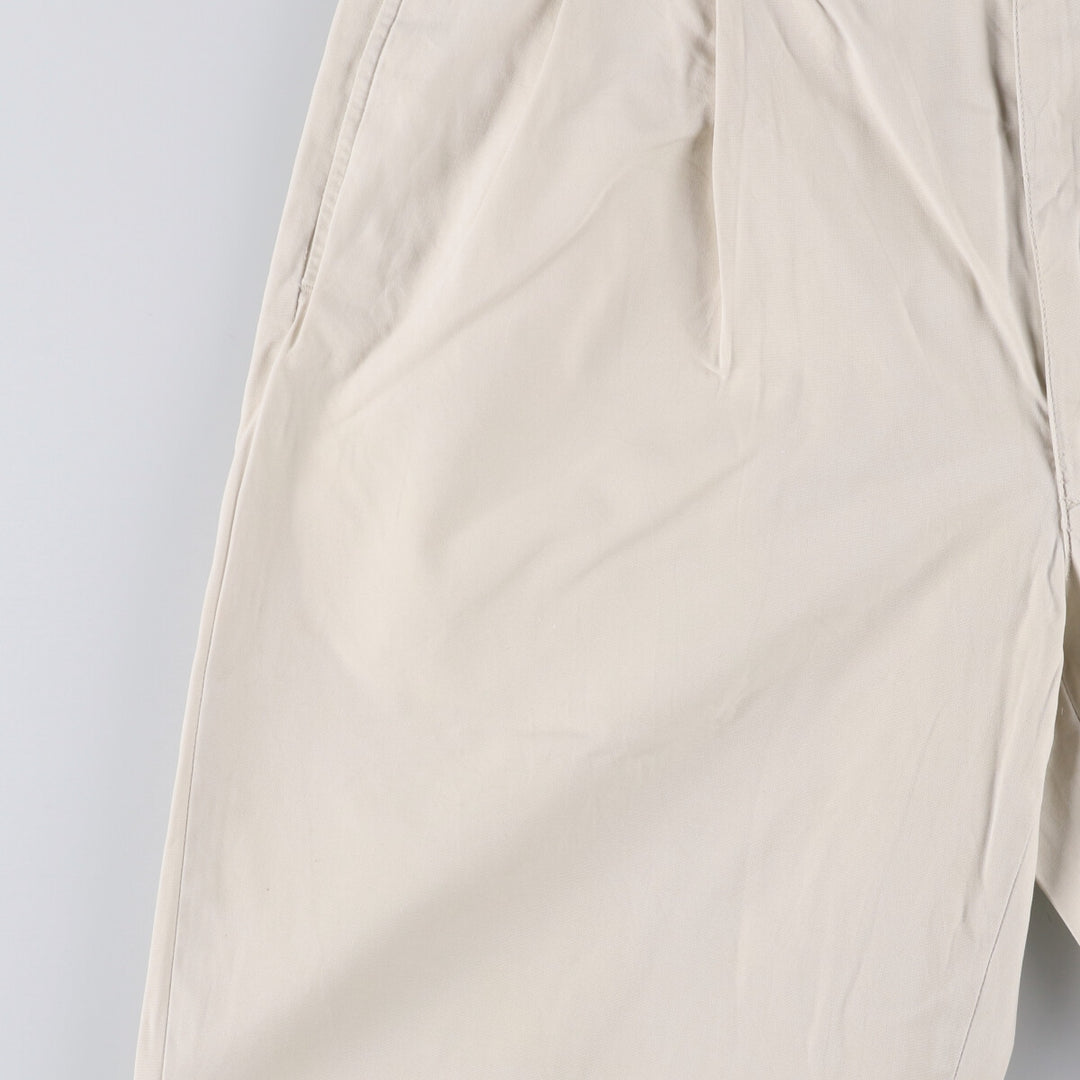 Ralph Lauren POLO RALPH LAUREN HAMMOND PANT, two-pleat chino pants, men's size W34 cotton pale white type Vintage Second Hand
