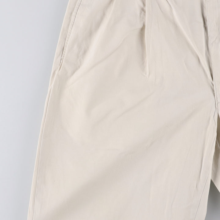 Ralph Lauren POLO RALPH LAUREN HAMMOND PANT, two-pleat chino pants, men's size W34 cotton pale white type Vintage Second Hand