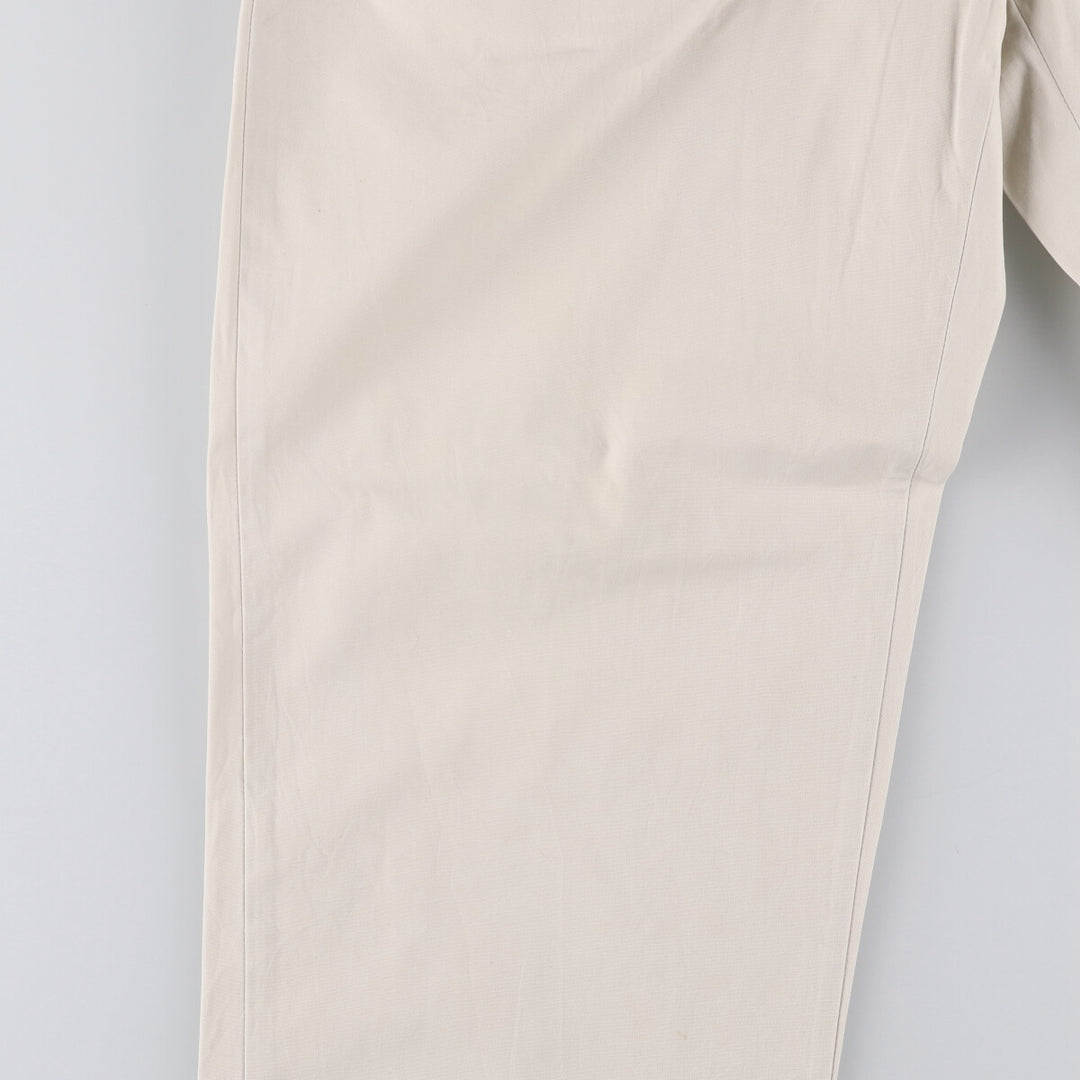 Ralph Lauren POLO RALPH LAUREN HAMMOND PANT, two-pleat chino pants, men's size W34 cotton pale white type Vintage Second Hand