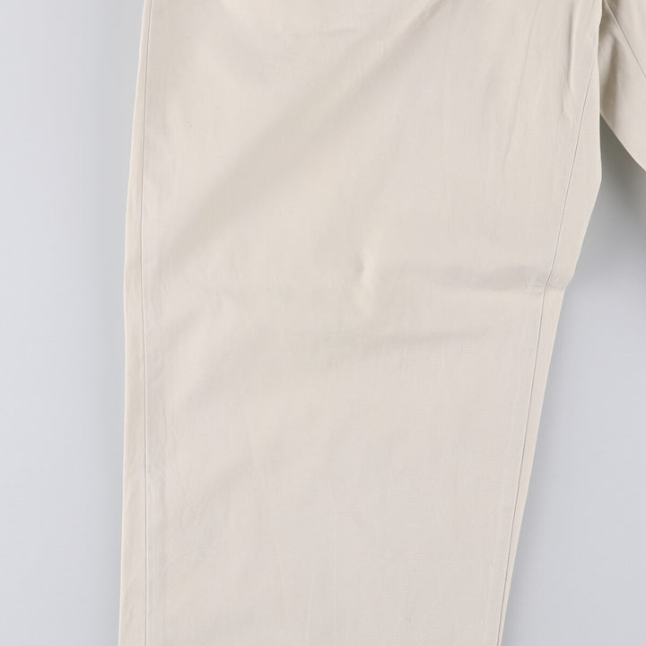Ralph Lauren POLO RALPH LAUREN HAMMOND PANT, two-pleat chino pants, men's size W34 cotton pale white type Vintage Second Hand