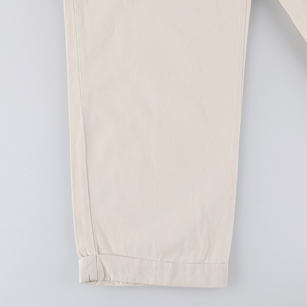 Ralph Lauren POLO RALPH LAUREN HAMMOND PANT, two-pleat chino pants, men's size W34 cotton pale white type Vintage Second Hand