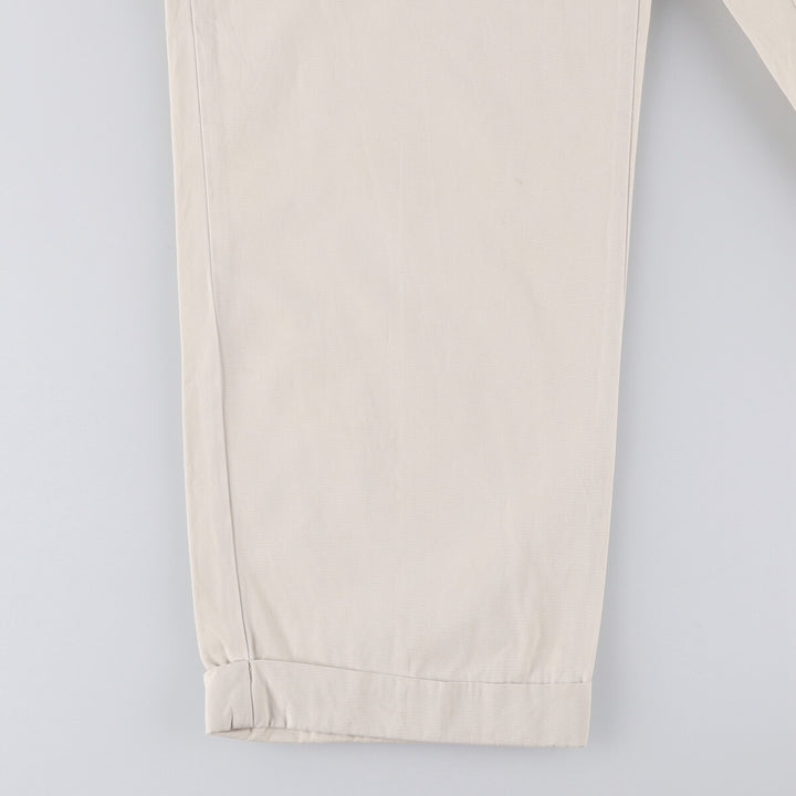 Ralph Lauren POLO RALPH LAUREN HAMMOND PANT, two-pleat chino pants, men's size W34 cotton pale white type Vintage Second Hand