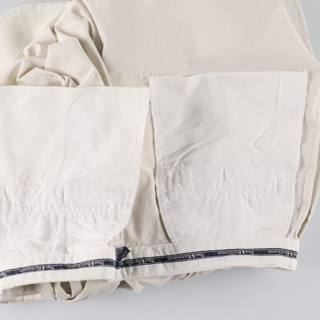 Ralph Lauren POLO RALPH LAUREN HAMMOND PANT, two-pleat chino pants, men's size W34 cotton pale white type Vintage Second Hand