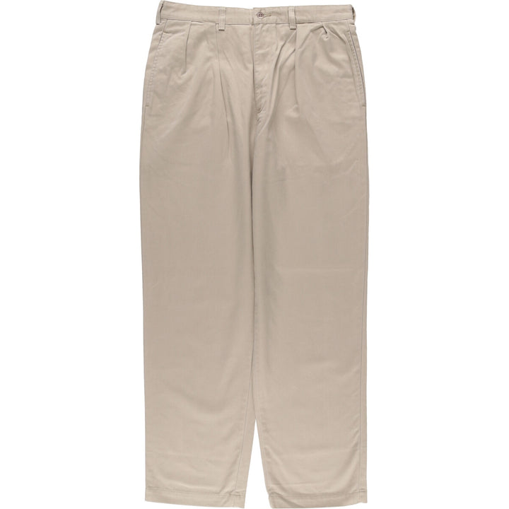 Ralph Lauren POLO RALPH LAUREN Two-pleat chino pants for men, size W34 cotton Beige type Vintage Second Hand