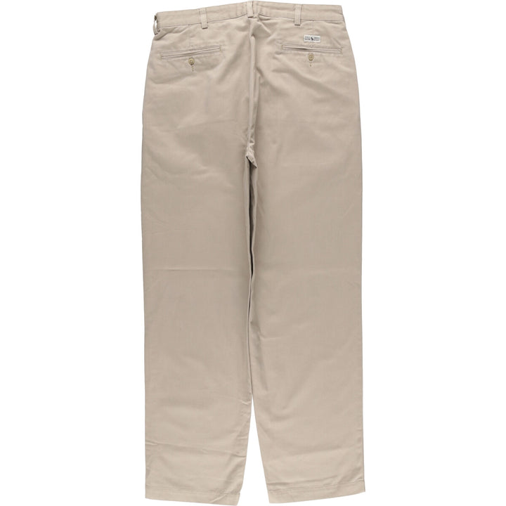 Ralph Lauren POLO RALPH LAUREN Two-pleat chino pants for men, size W34 cotton Beige type Vintage Second Hand