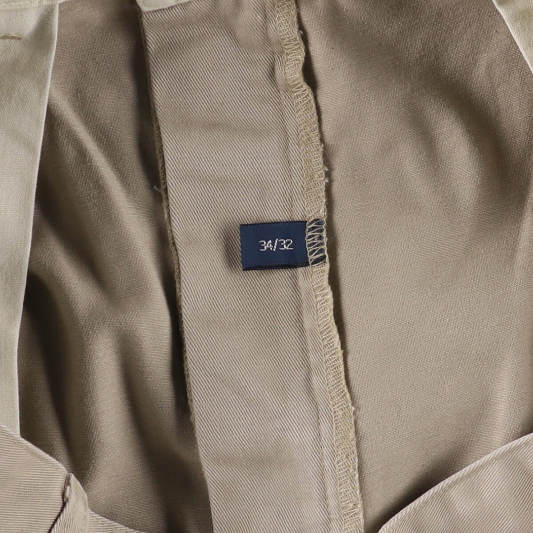 Ralph Lauren POLO RALPH LAUREN Two-pleat chino pants for men, size W34 cotton Beige type Vintage Second Hand