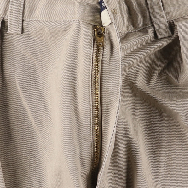 Ralph Lauren POLO RALPH LAUREN Two-pleat chino pants for men, size W34 cotton Beige type Vintage Second Hand