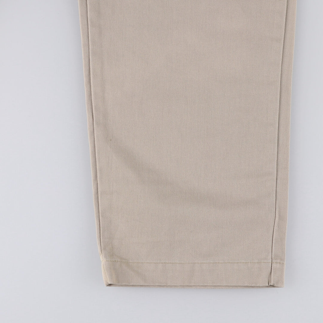 Ralph Lauren POLO RALPH LAUREN Two-pleat chino pants for men, size W34 cotton Beige type Vintage Second Hand