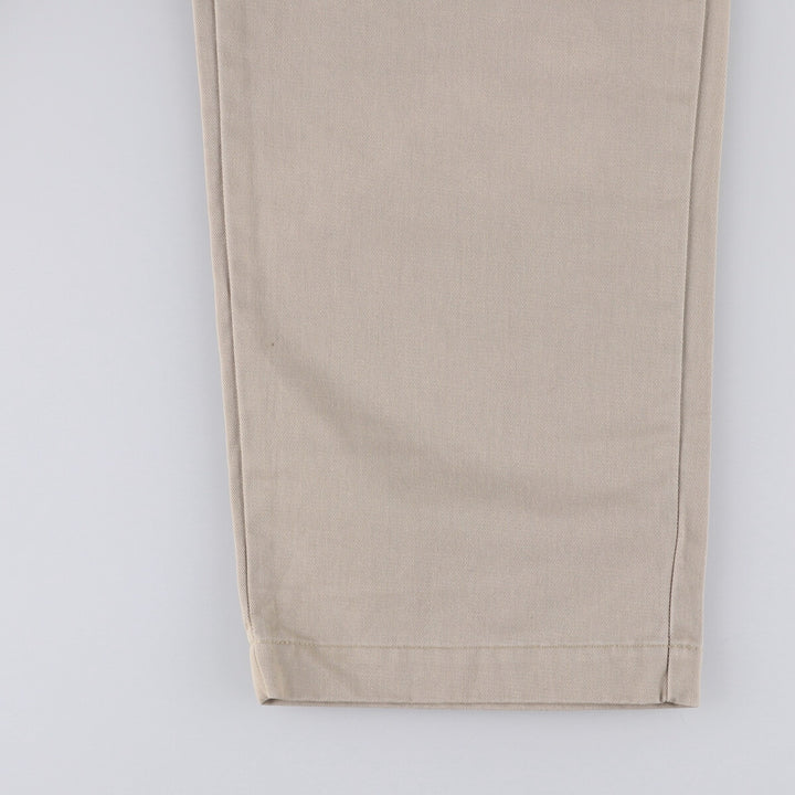 Ralph Lauren POLO RALPH LAUREN Two-pleat chino pants for men, size W34 cotton Beige type Vintage Second Hand