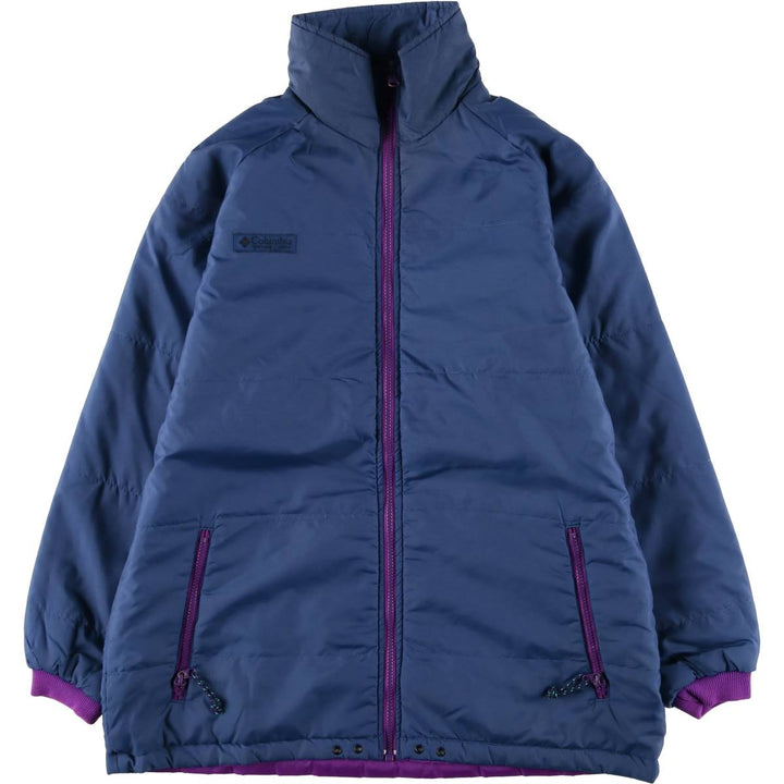 90'S Columbia White Tag Padded Reversible Mountain Jacket, Shell Jacket, Women's Size Medium Nylon blue type Vintage Second Hand