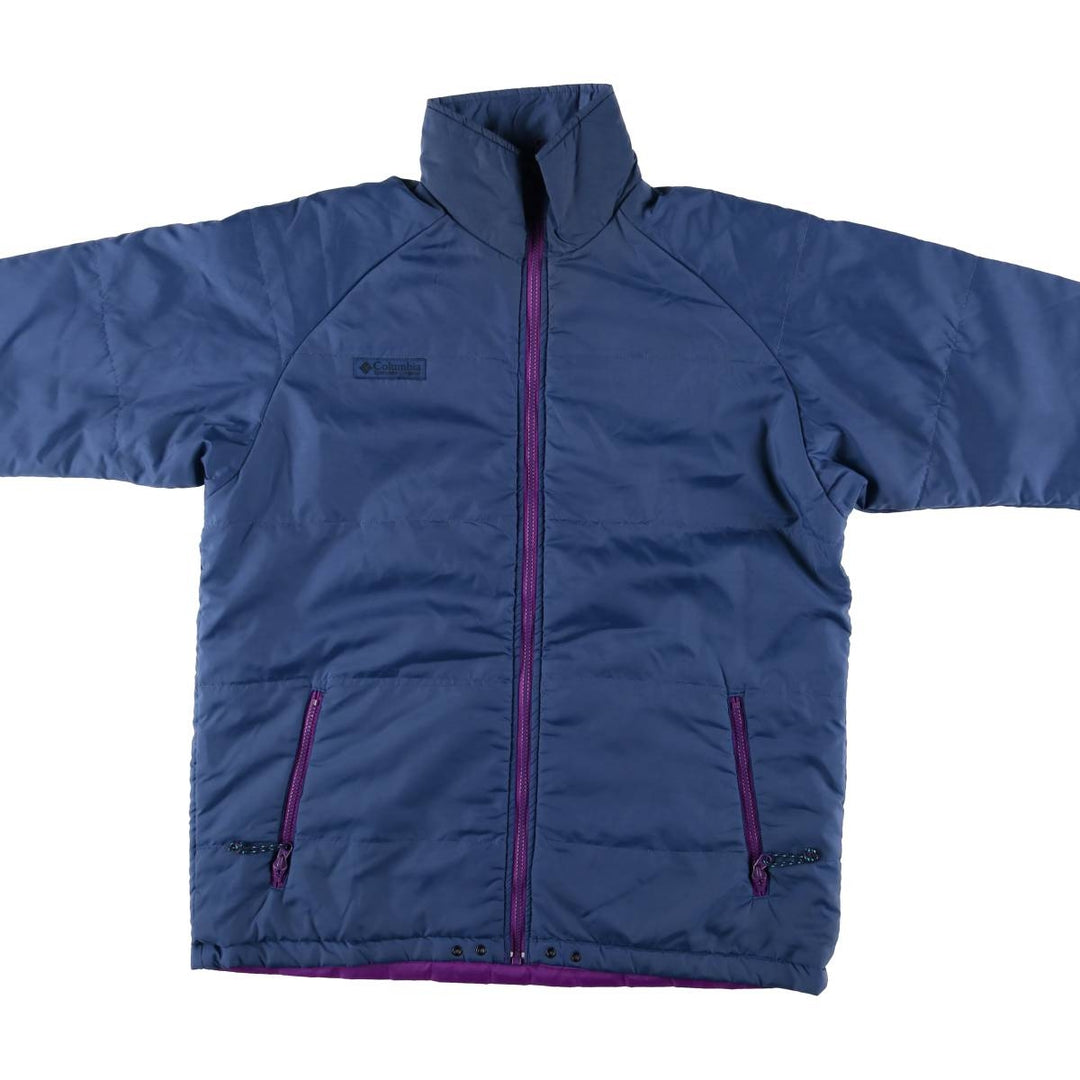 90'S Columbia White Tag Padded Reversible Mountain Jacket, Shell Jacket, Women's Size Medium Nylon blue type Vintage Second Hand