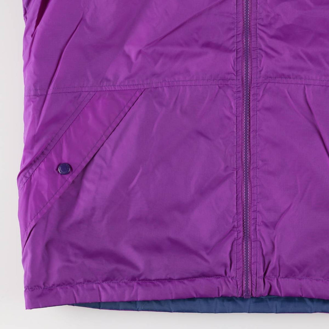 90'S Columbia White Tag Padded Reversible Mountain Jacket, Shell Jacket, Women's Size Medium Nylon blue type Vintage Second Hand