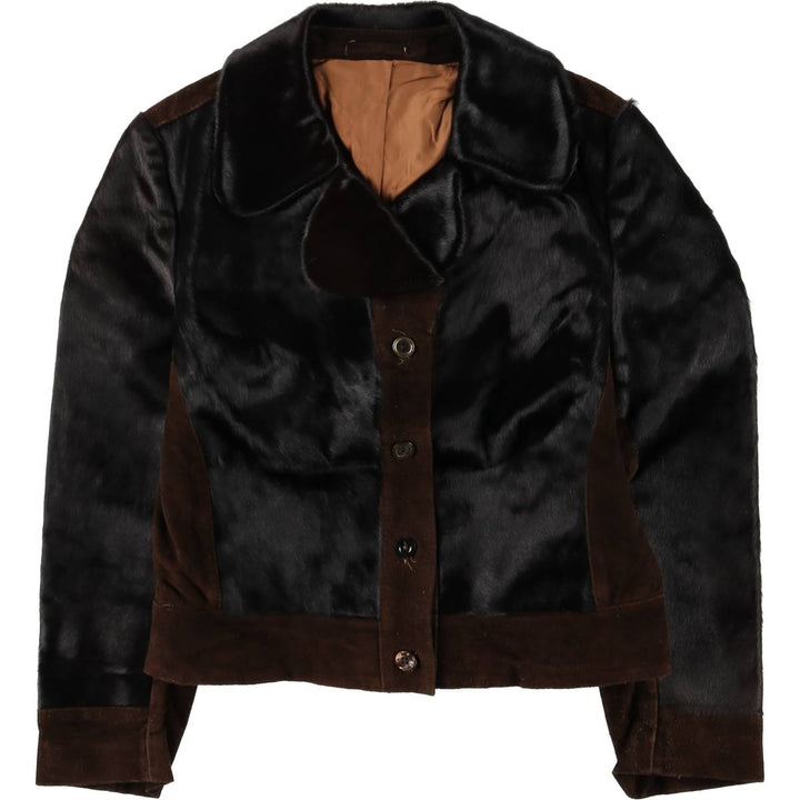 Kilgus Leather Jacket, Women's Size S unclear black type Vintage Second Hand