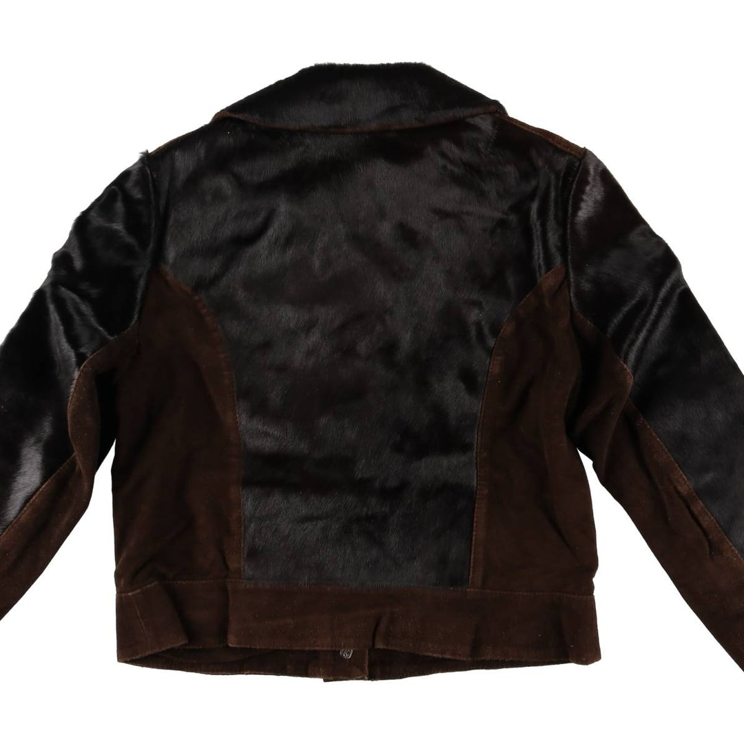 Kilgus Leather Jacket, Women's Size S unclear black type Vintage Second Hand