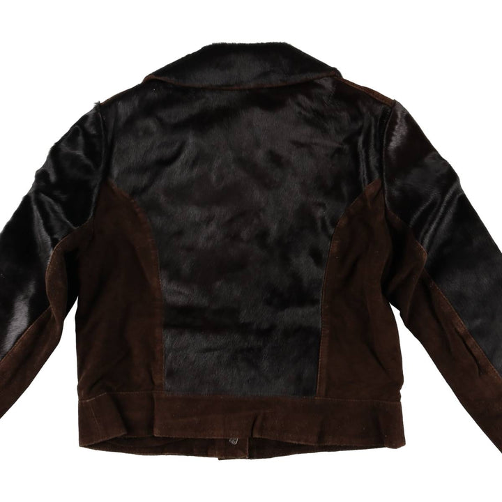 Kilgus Leather Jacket, Women's Size S unclear black type Vintage Second Hand