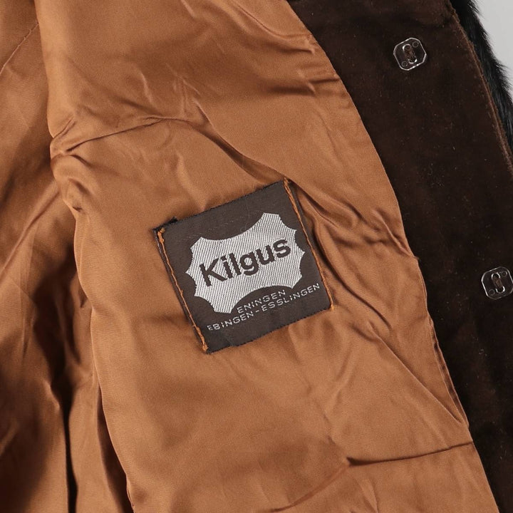 Kilgus Leather Jacket, Women's Size S unclear black type Vintage Second Hand