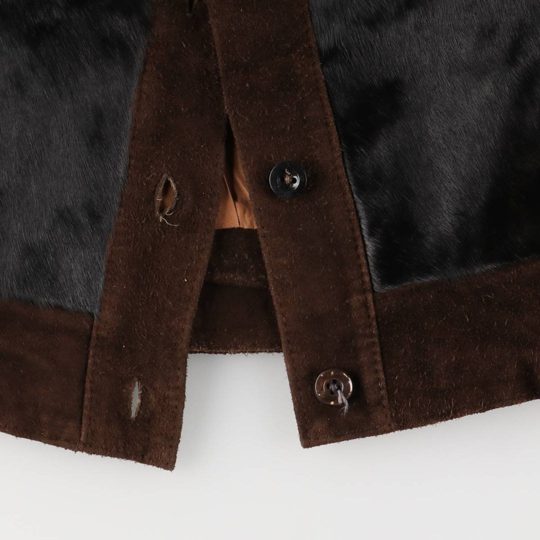 Kilgus Leather Jacket, Women's Size S unclear black type Vintage Second Hand