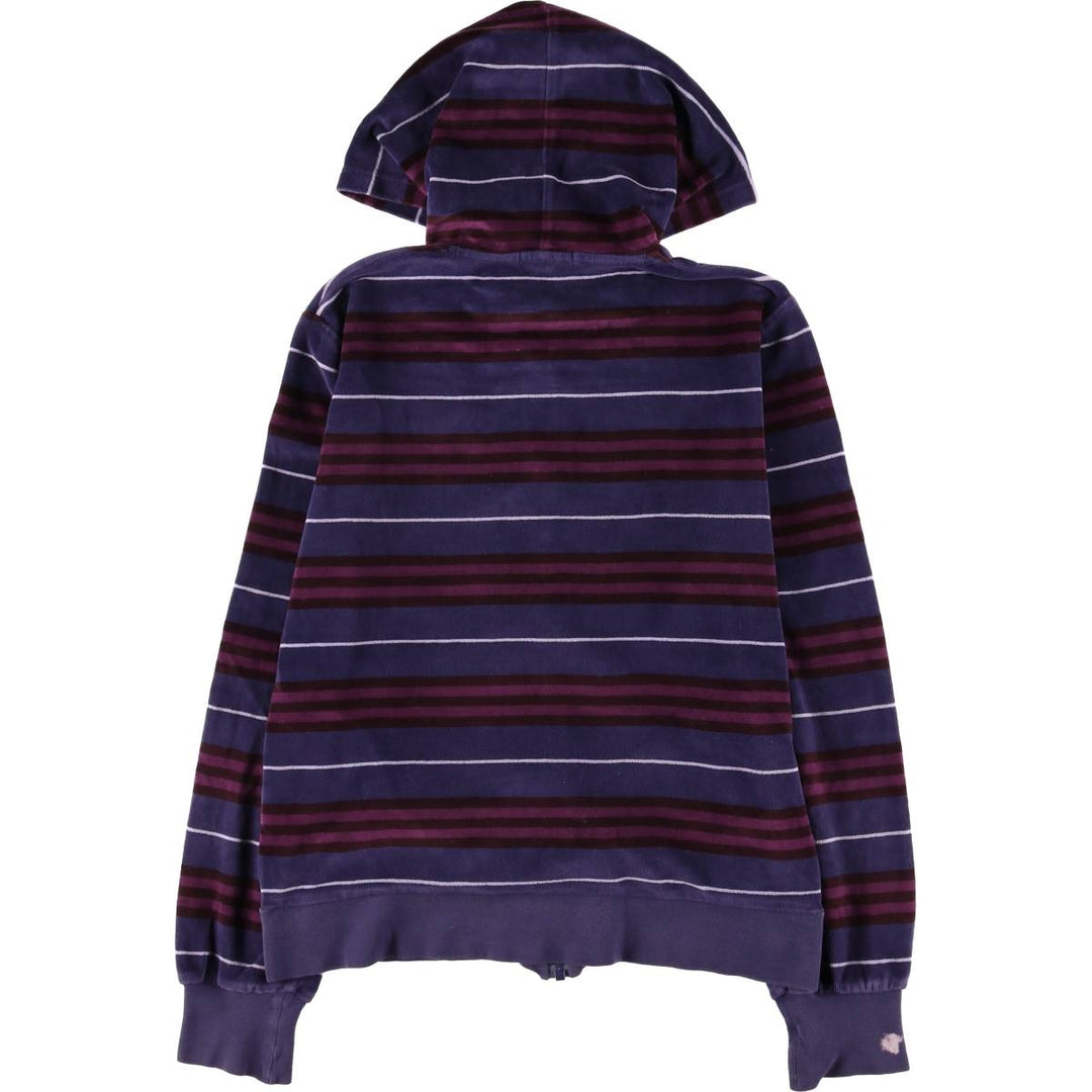 Burberry's BURBERRY LONDON striped velour track jacket, made in the UK, size L. cotton purple type Vintage Second Hand