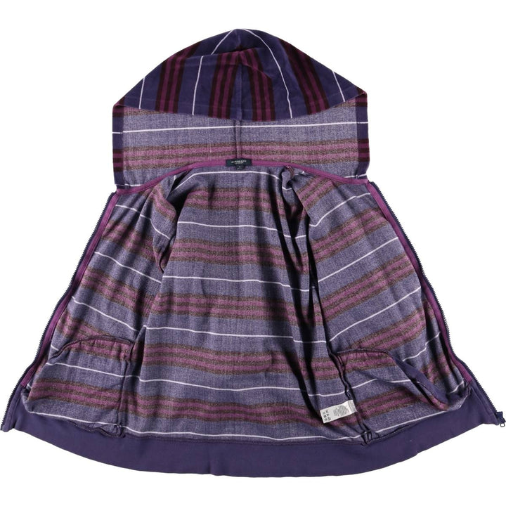 Burberry's BURBERRY LONDON striped velour track jacket, made in the UK, size L. cotton purple type Vintage Second Hand