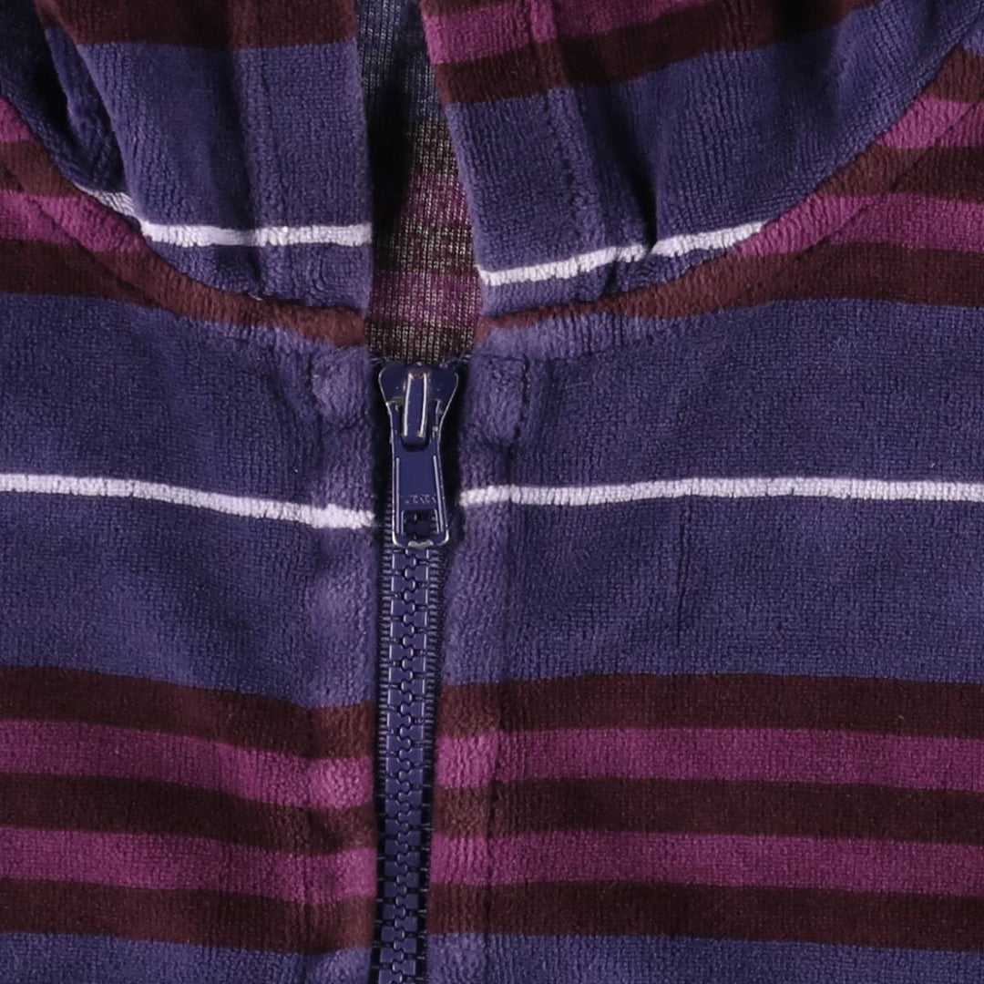 Burberry's BURBERRY LONDON striped velour track jacket, made in the UK, size L. cotton purple type Vintage Second Hand