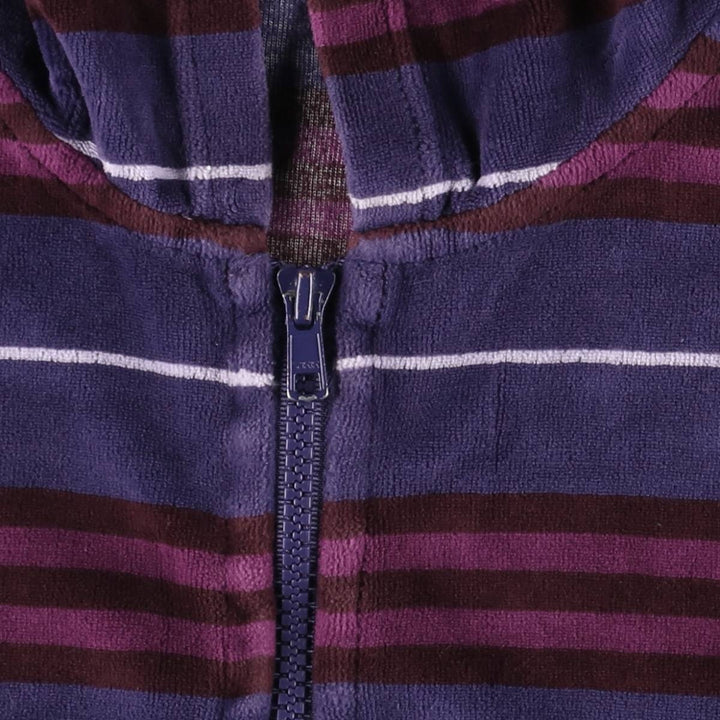 Burberry's BURBERRY LONDON striped velour track jacket, made in the UK, size L. cotton purple type Vintage Second Hand