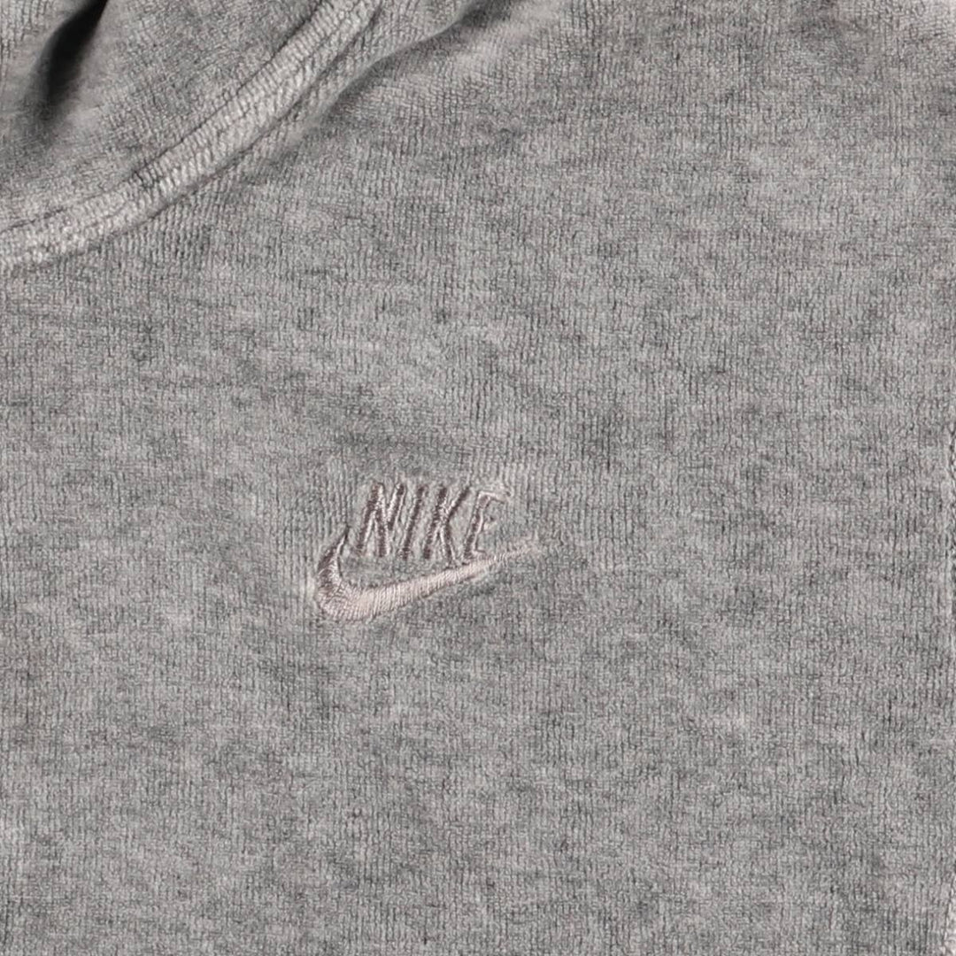 Nike Velour Track Jacket, Women's Size Small cotton gray type Vintage Second Hand