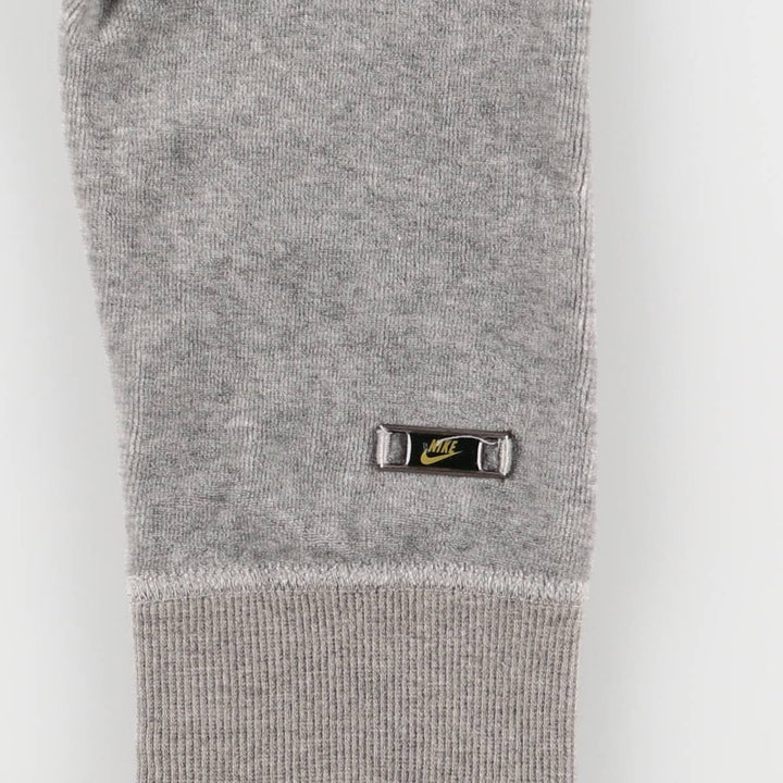 Nike Velour Track Jacket, Women's Size Small cotton gray type Vintage Second Hand