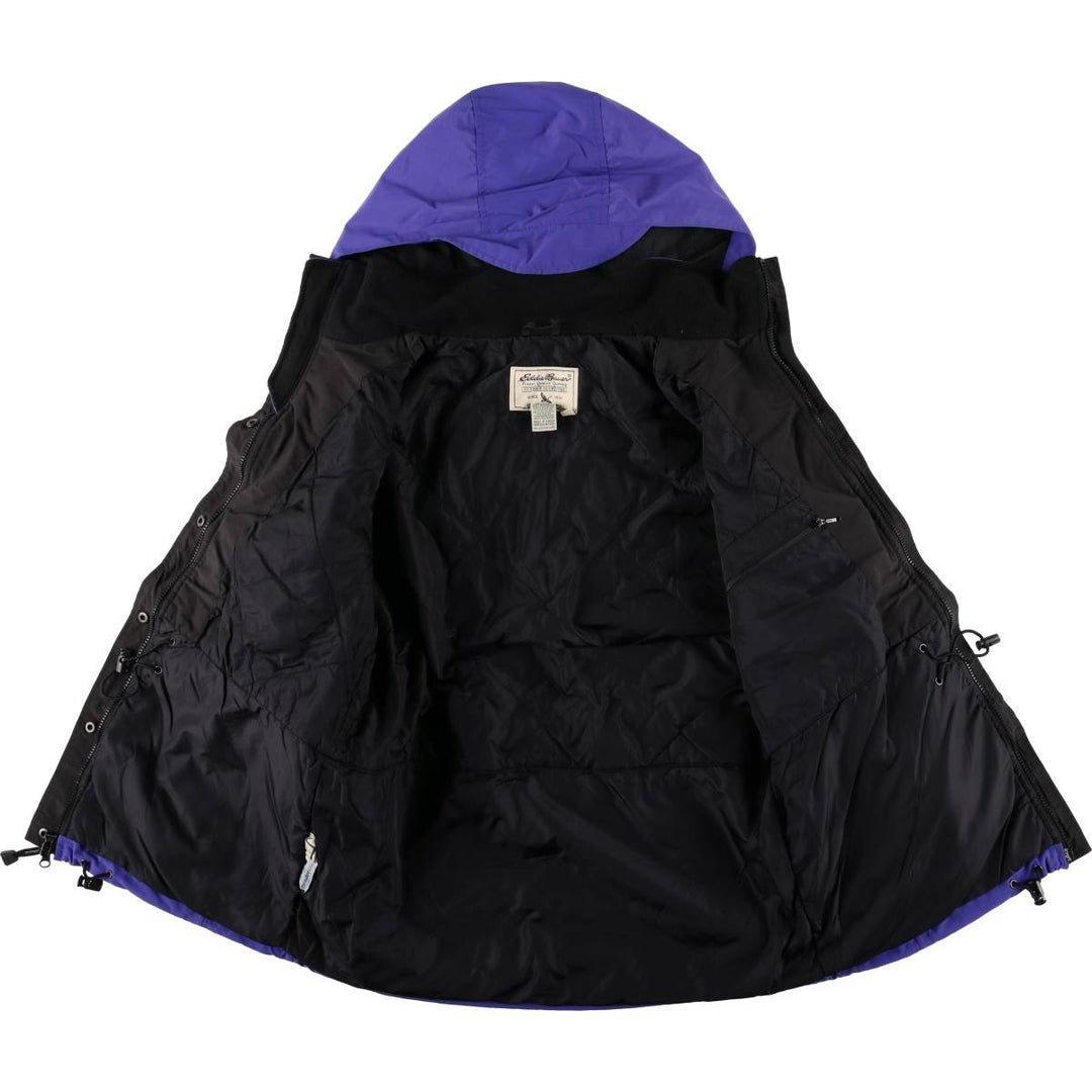 Vintage 90'S Eddie Bauer padded mountain parka, shell jacket, and puffer jacket, size S, women's. Nylon purple type Vintage Second Hand