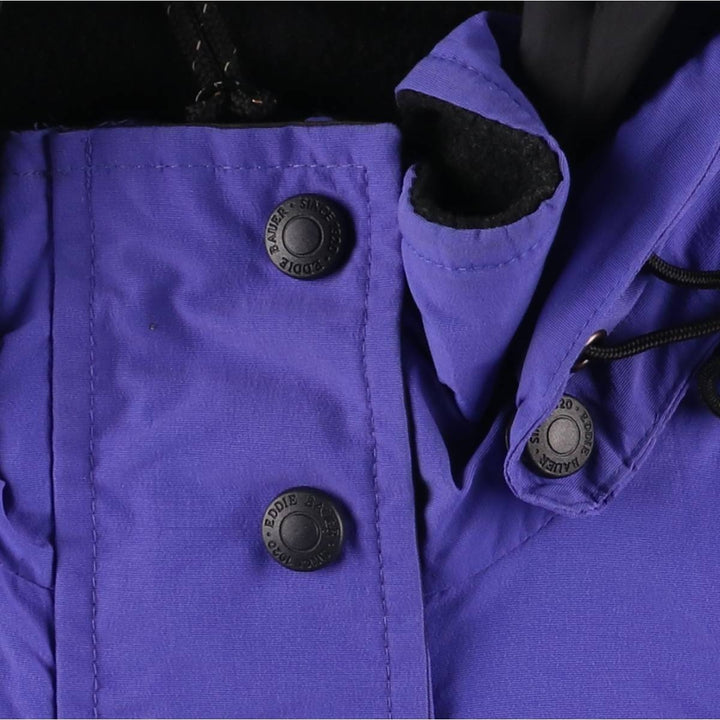 Vintage 90'S Eddie Bauer padded mountain parka, shell jacket, and puffer jacket, size S, women's. Nylon purple type Vintage Second Hand