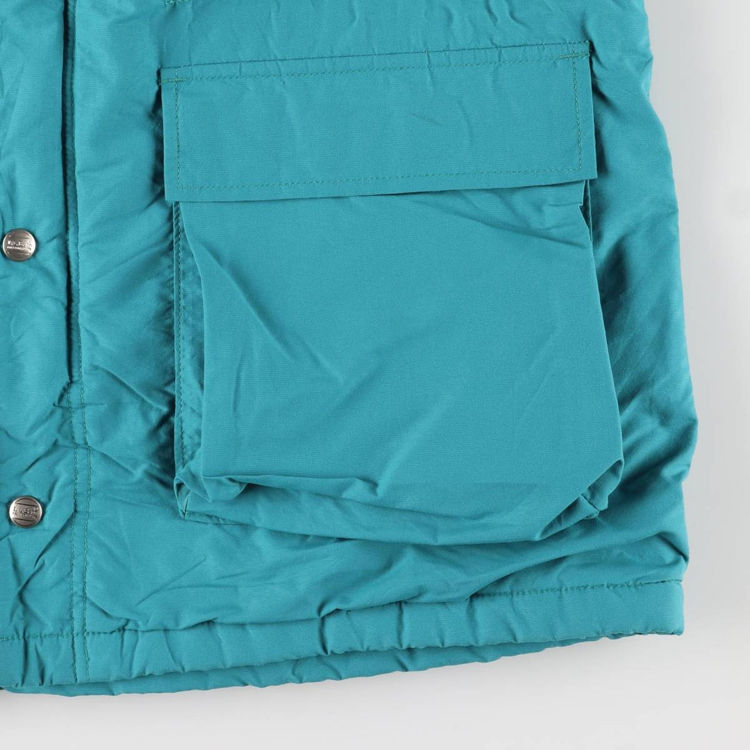 Vintage 1980'S LLBean Mountain Parka Shell Jacket, Made in USA, Women's Size L Nylon turquoise blue Vintage Second Hand