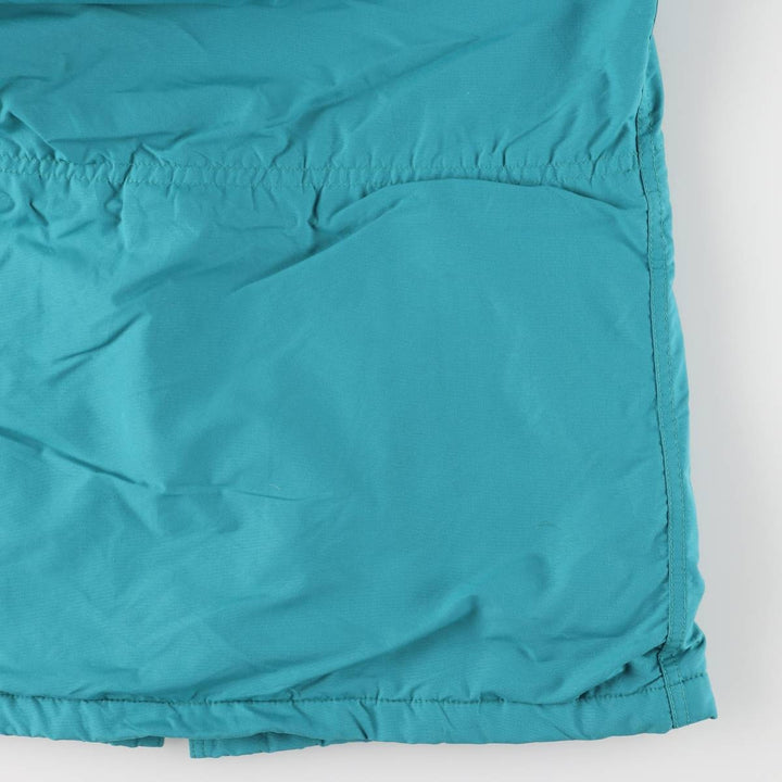 Vintage 1980'S LLBean Mountain Parka Shell Jacket, Made in USA, Women's Size L Nylon turquoise blue Vintage Second Hand
