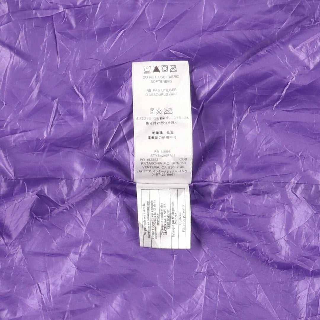Patagonia 84216FA14 Padded Mountain Jacket, Shell Jacket, Puffer Jacket, Women's Size M polyester Purple type blue-purple Vintage Second Hand
