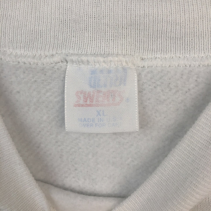 Vintage 80'S printed sweatshirt, made in the USA, men's size XL cotton white type Vintage Second Hand