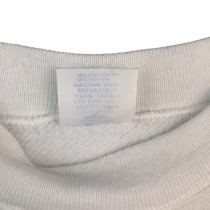 Vintage 80'S printed sweatshirt, made in the USA, men's size XL cotton white type Vintage Second Hand