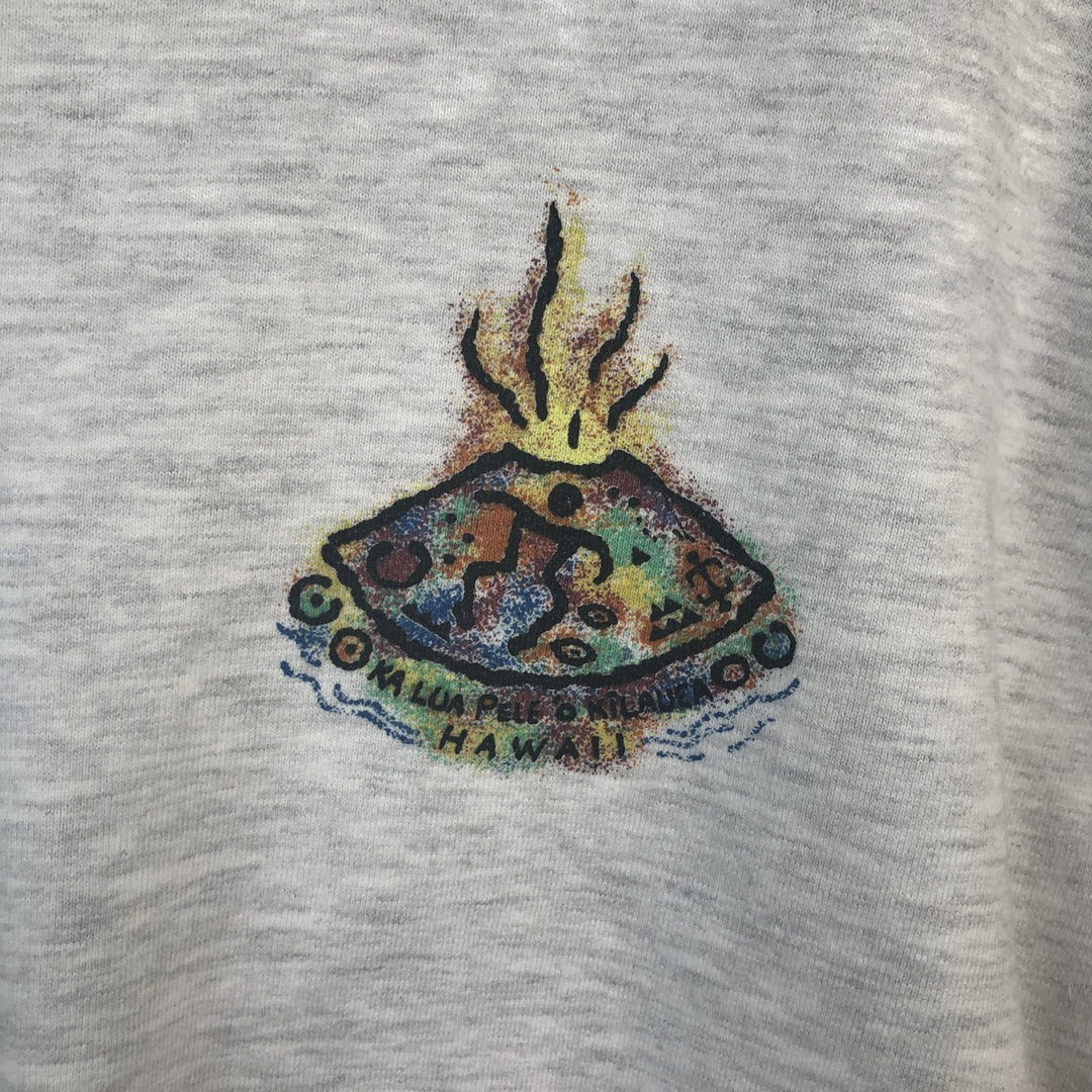 Crazy Shirt Vintage Print Logo Sweatshirt, Made in USA, Men's Size M cotton gray type Vintage Second Hand