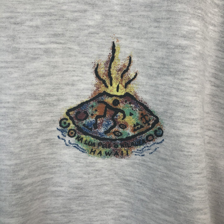 Crazy Shirt Vintage Print Logo Sweatshirt, Made in USA, Men's Size M cotton gray type Vintage Second Hand