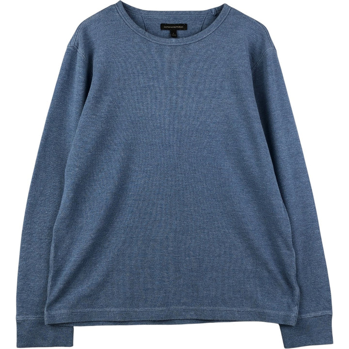 Banana Republic Thermal Long T-Shirt, Men's Size L cotton Blue type light blue Vintage Second Hand