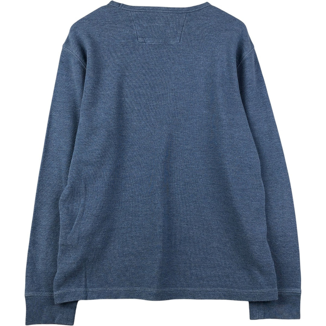 Banana Republic Thermal Long T-Shirt, Men's Size L cotton Blue type light blue Vintage Second Hand