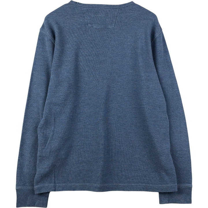 Banana Republic Thermal Long T-Shirt, Men's Size L cotton Blue type light blue Vintage Second Hand