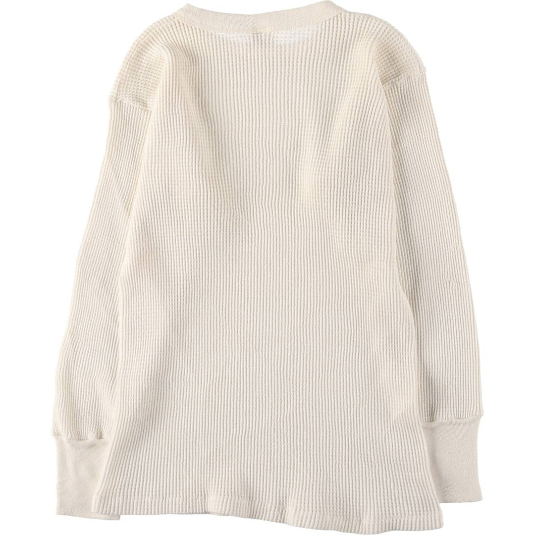 Vintage 1970'S sportswear thermal t-shirt, waffle, made in the USA, size M, men's cotton white type Vintage Second Hand