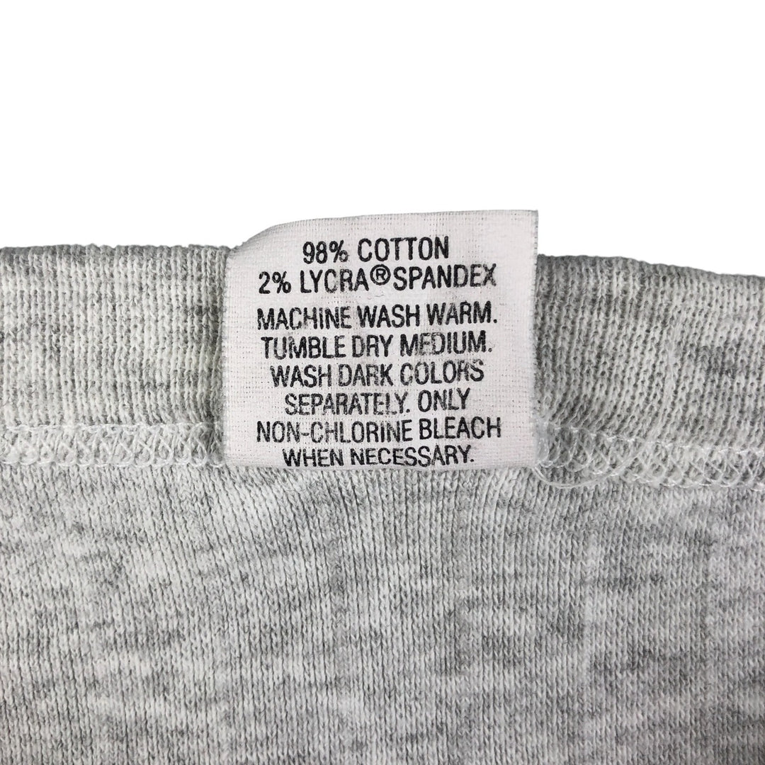 USA Thermal Long T-Shirt, Made in USA, Men's Size L cotton gray type Vintage Second Hand