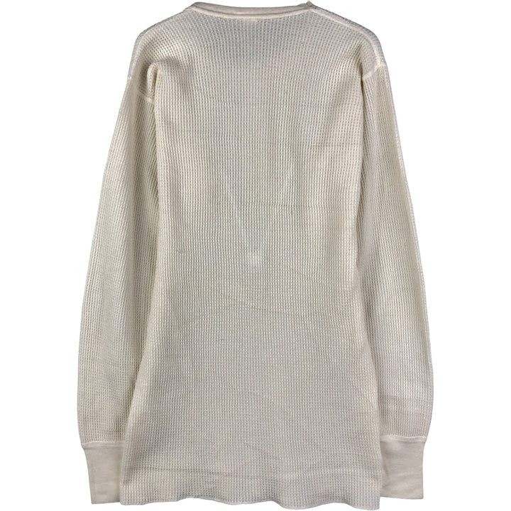 Vintage 90'S JEMORGAN LONG JOHNS Thermal Long T-Shirt, Waffle, Made in USA, Men's Size L cotton unbleached Vintage Second Hand