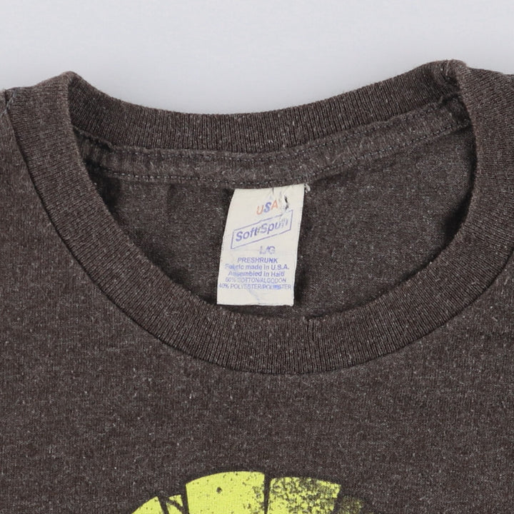 SOFT SPUN LOONEY TUNES Character Print T-Shirt, Made in USA, Men's Size L cotton Charcoal Vintage Second Hand