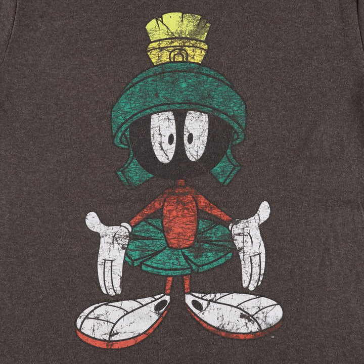 SOFT SPUN LOONEY TUNES Character Print T-Shirt, Made in USA, Men's Size L cotton Charcoal Vintage Second Hand