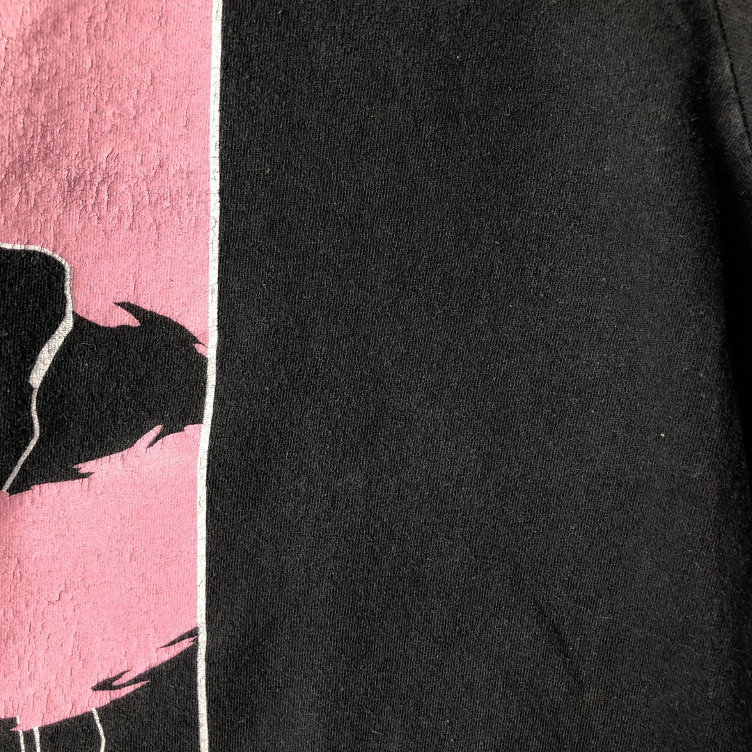 BLEACH Anime Character Print T-Shirt, Men's M Size cotton black type Vintage Second Hand