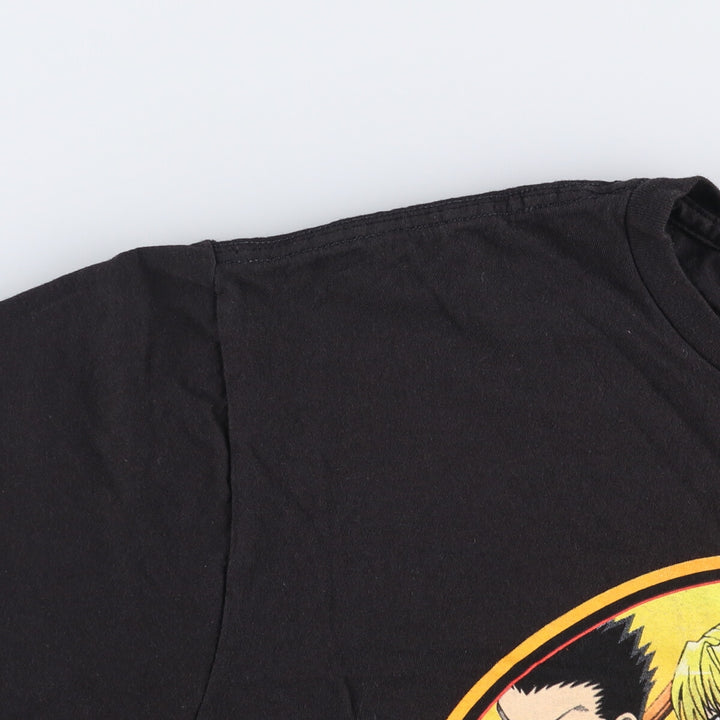 HUNTERxHUNTER Anime Character Print T-Shirt, Men's Size L cotton black type Vintage Second Hand