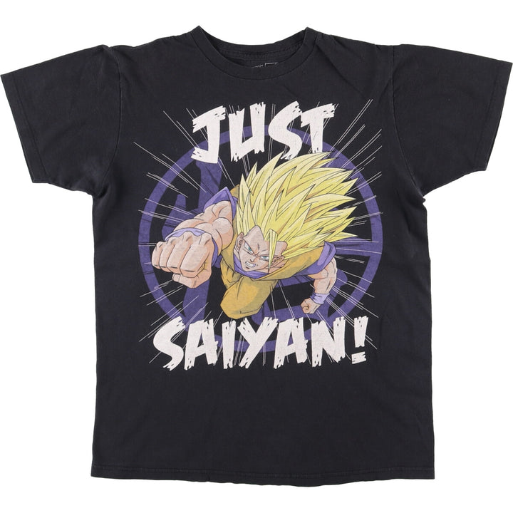 DRAGONBALL Z Dragon Ball Z Super Saiyan Anime Character Print T-Shirt, Men's Medium cotton black type Vintage Second Hand