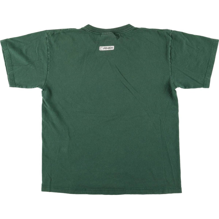AND 1 Logo Print T-Shirt, Made in USA, Men's Size Small cotton green type Vintage Second Hand